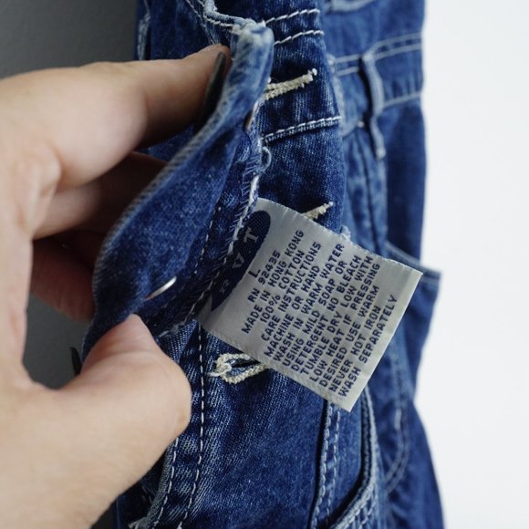 Vintage 90s RVT Women's Utility Carpenter Overall M/L - Picture 5 of 8